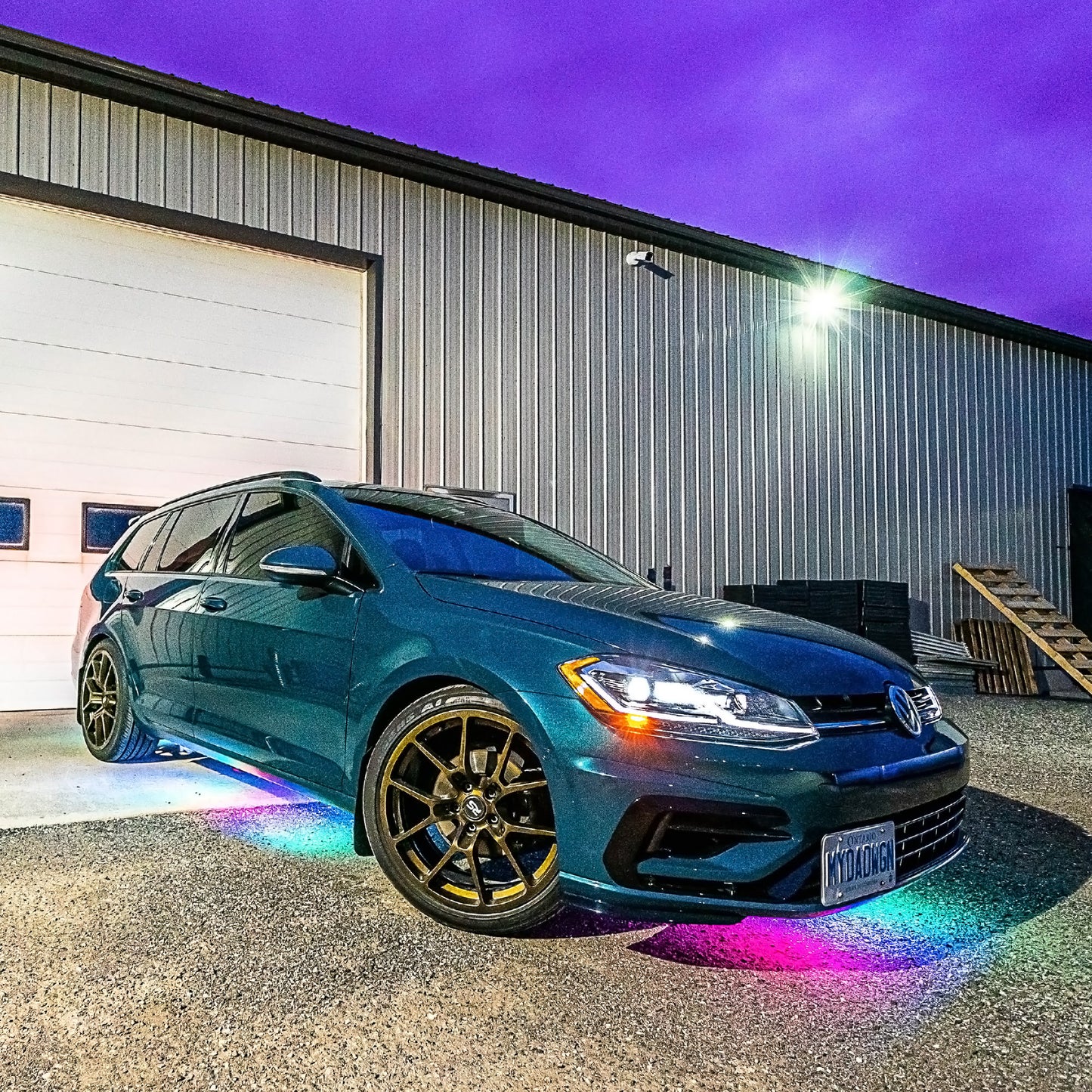 Alpena UnderGlowz Flow LED Underbody Light Kit – Bluetooth App Control, Color Chasing Flow Effects, 136" Flexible Sealed Strips with Adhesive Backing & Mounting Clips