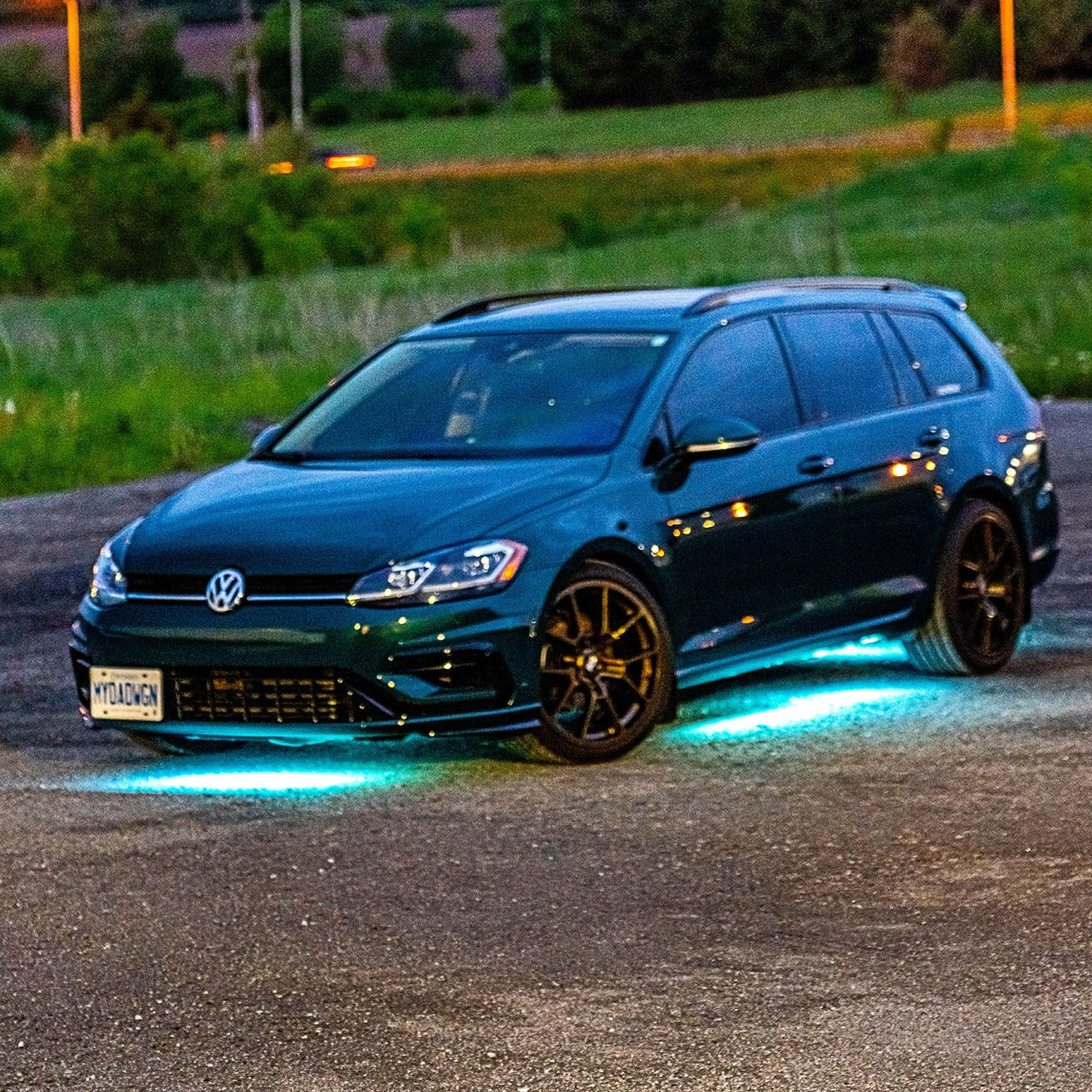 Alpena UnderGlowz Flow LED Underbody Light Kit – Bluetooth App Control, Color Chasing Flow Effects, 136" Flexible Sealed Strips with Adhesive Backing & Mounting Clips