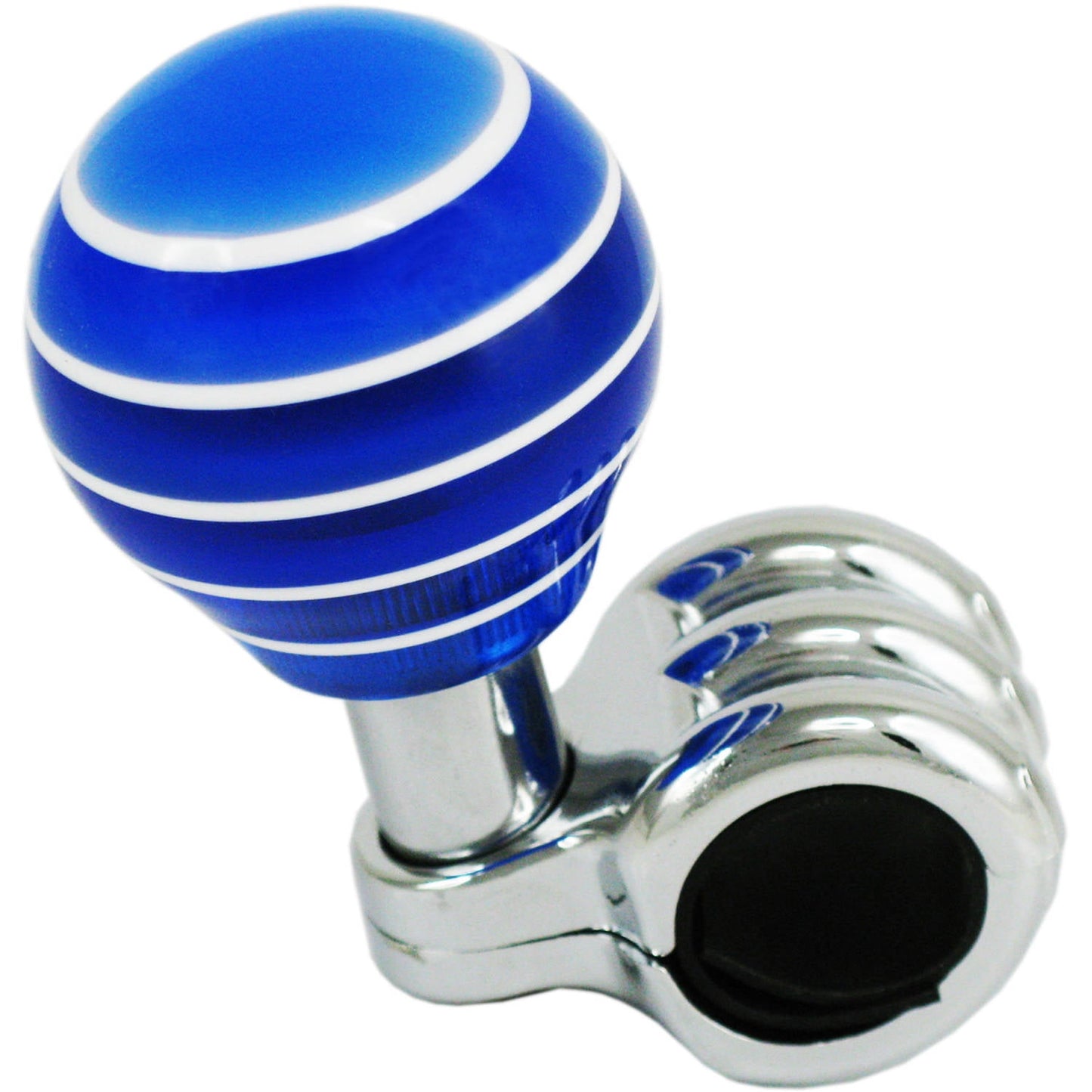 Alpena 53362 Blue Acrylic Steering Wheel Spinner Knob – Heavy-Duty Adapter, Stylish & Universal Fit