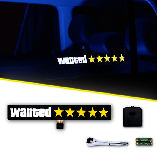 Alpena Sound Reactive LED Car Window Sticker/Ready to Glow Light-Up Decal, Music Sync Car Mod Accessory, Trendy Wireless Sticker for Custom Looks, Easy to Stick & Remove