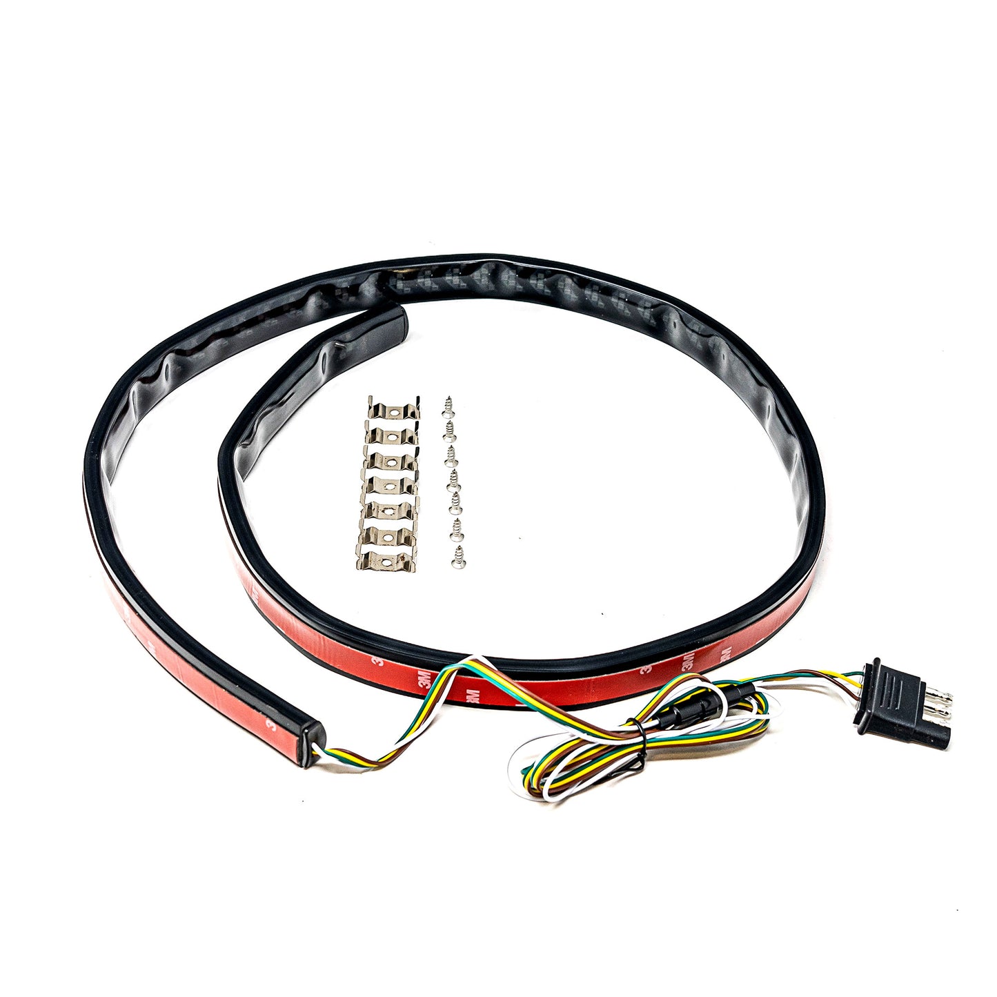 TailBlaze Flow LED Tailgate Light Bar – Flowing Turn Signal & Brake Light, 4-Pin Plug, Smoked Lens, Flexible Waterproof Strip by Alpena