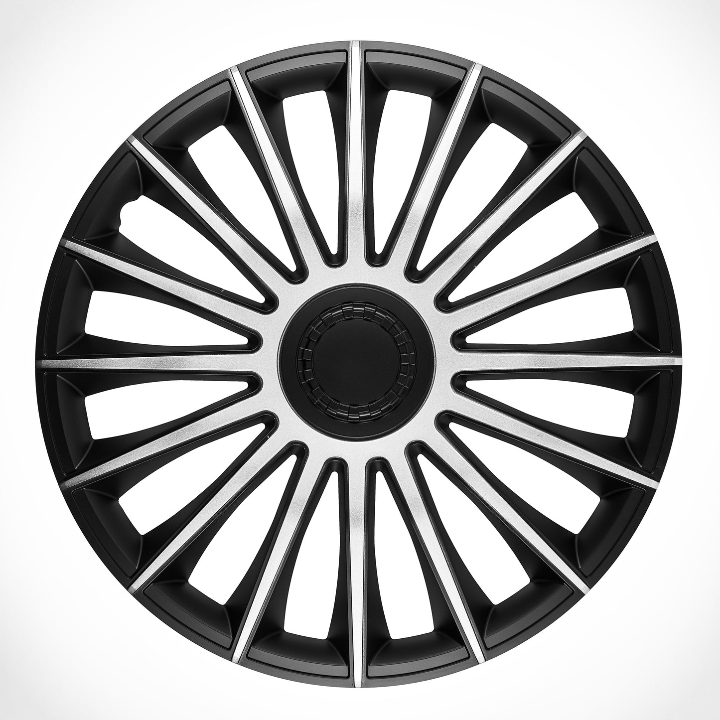 Austin Wheel Cover Kit - Silver & Black (4 Pack)