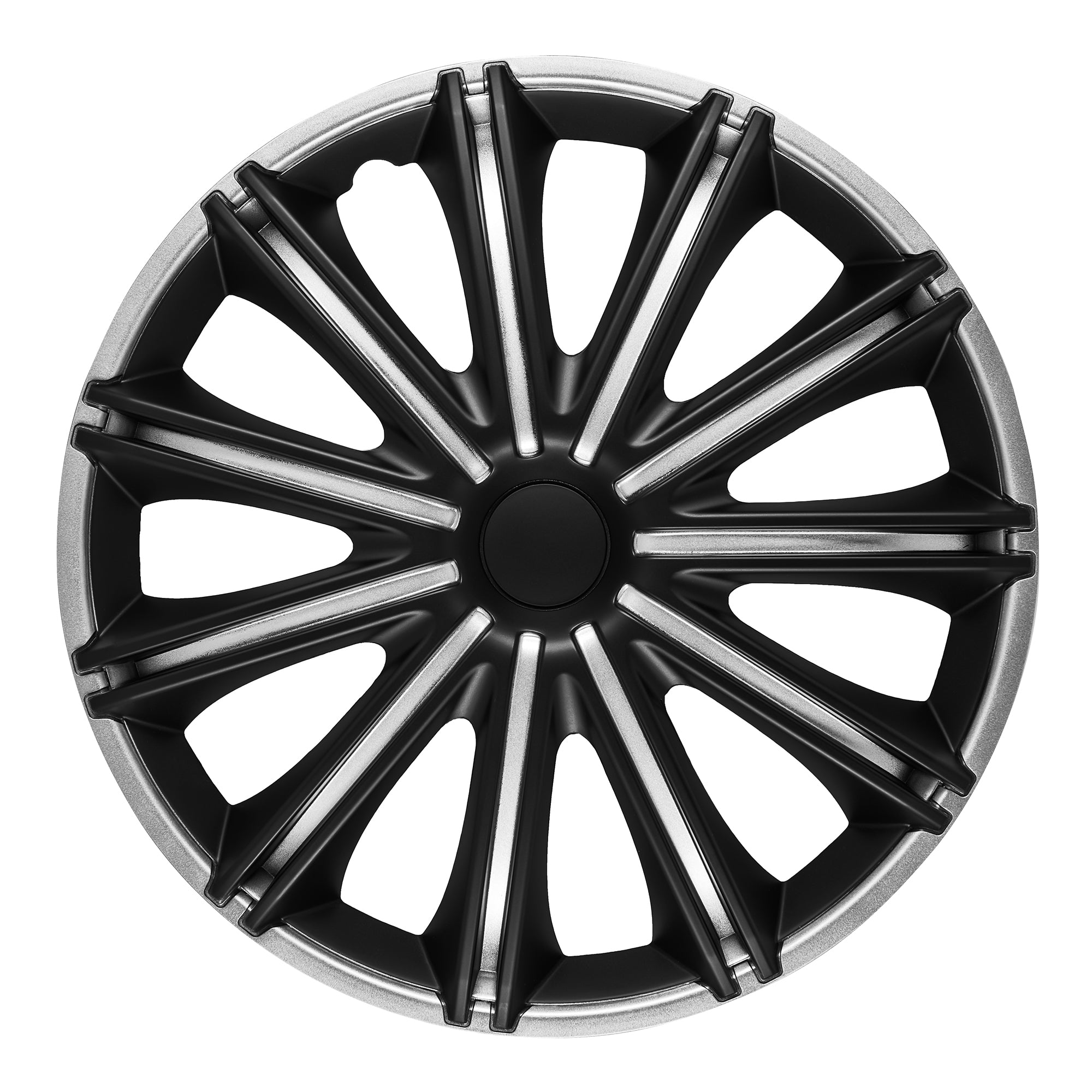 Nero Wheel Cover Kit Silver  Black (4 Pack) – Alpena