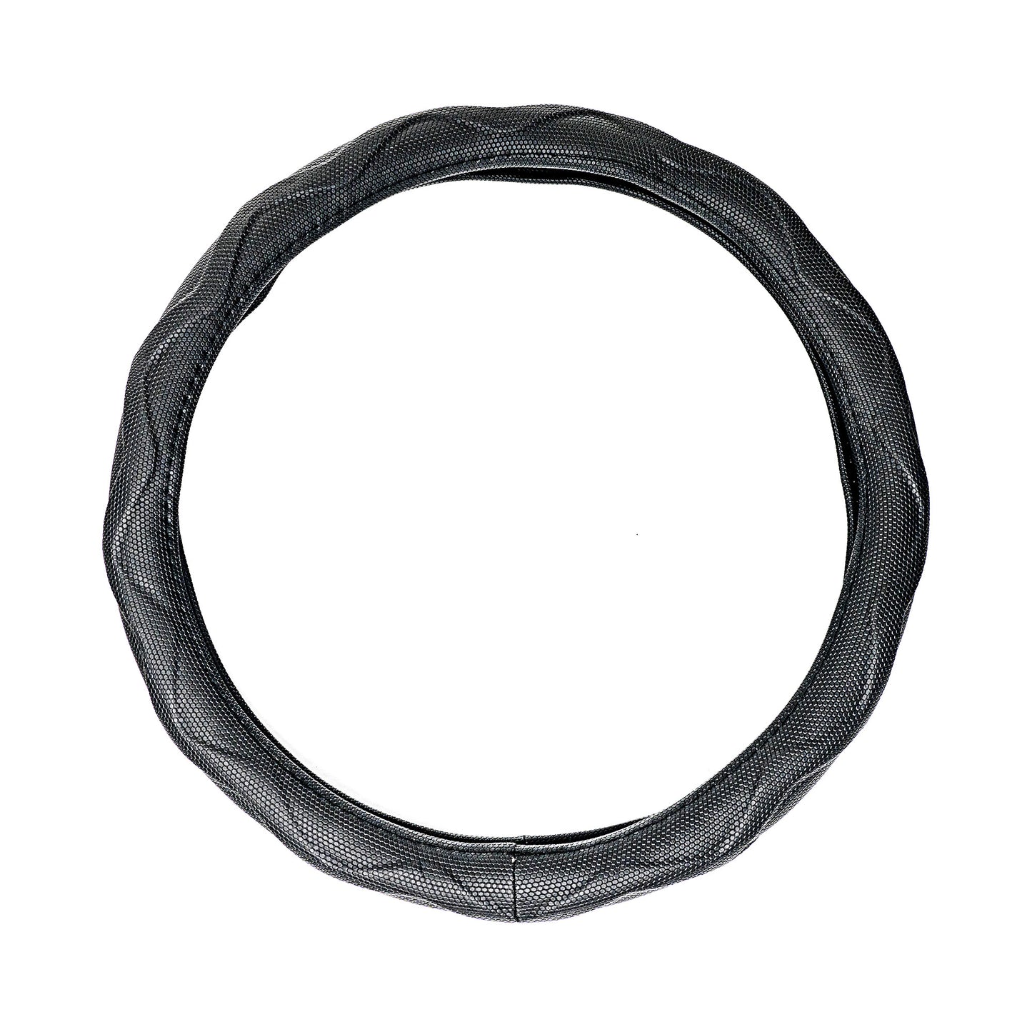 Alpena Black Diamond Mold Steering Wheel Cover – Fits 14" to 15" Car Steering Wheels, Non-Slip Grip, Soft Touch Comfort, Universal Fit for Cars & SUVs