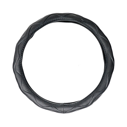 Alpena Black Diamond Mold Steering Wheel Cover – Fits 14" to 15" Car Steering Wheels, Non-Slip Grip, Soft Touch Comfort, Universal Fit for Cars & SUVs