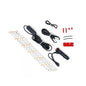 UV LED Light Interior Exterior Strip Starter Kit, 4 x 12" Strips, Power Plug, 12V