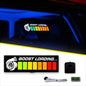 Alpena Sound Reactive LED Car Window Sticker/Ready to Glow Light-Up Decal, Music Sync Car Mod Accessory, Trendy Wireless Sticker for Custom Looks, Easy to Stick & Remove