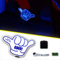 Alpena Sound Reactive LED Car Window Sticker/Ready to Glow Light-Up Decal, Music Sync Car Mod Accessory, Trendy Wireless Sticker for Custom Looks, Easy to Stick & Remove
