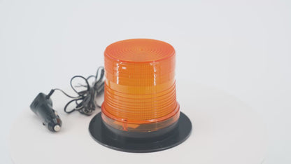 Prostrobe LED Lighthouse Magnetic Beacon – 16 LED Class 1 Warning Strobe Light, 12–24V Plug with Switch, IP65 Weatherproof Safety Light