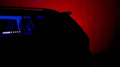 Alpena Sound Reactive LED Car Window Sticker/Ready to Glow Light-Up Decal, Music Sync Car Mod Accessory, Trendy Wireless Sticker for Custom Looks, Easy to Stick & Remove