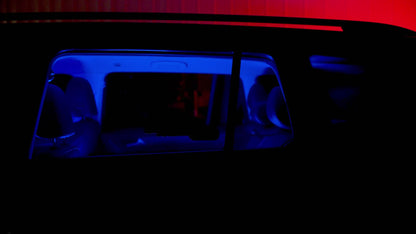 Alpena Sound Reactive LED Car Window Sticker/Ready to Glow Light-Up Decal, Music Sync Car Mod Accessory, Trendy Wireless Sticker for Custom Looks, Easy to Stick & Remove