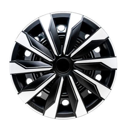 Typhoon Wheel Cover Kit - Silver & Black (4 Pack)