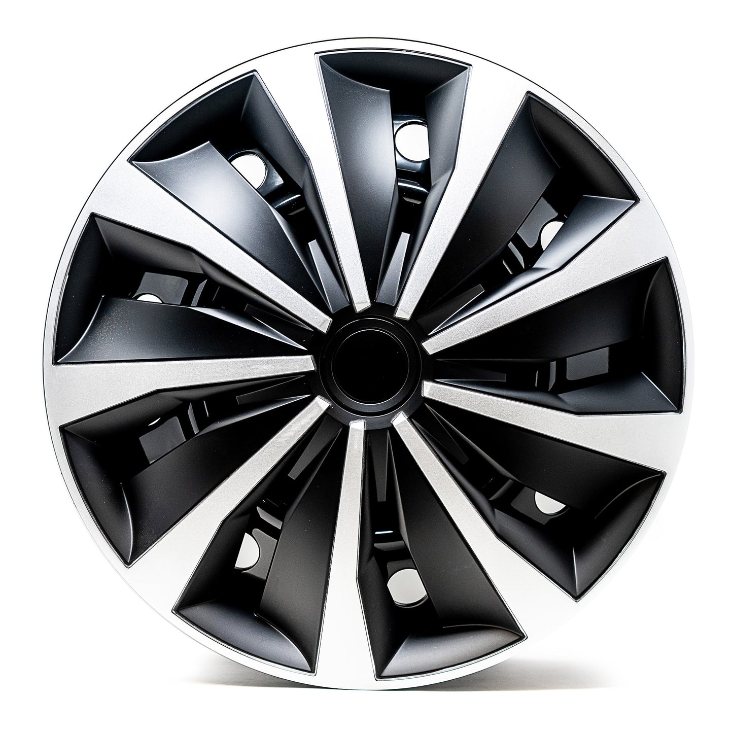 Action Wheel Cover Kit - Silver & Black (4 Pack)