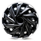 Misano Wheel Cover Kit - Silver & Black (4 Pack)