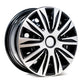 Zyon Wheel Cover Kit - Silver & Black (4 Pack)