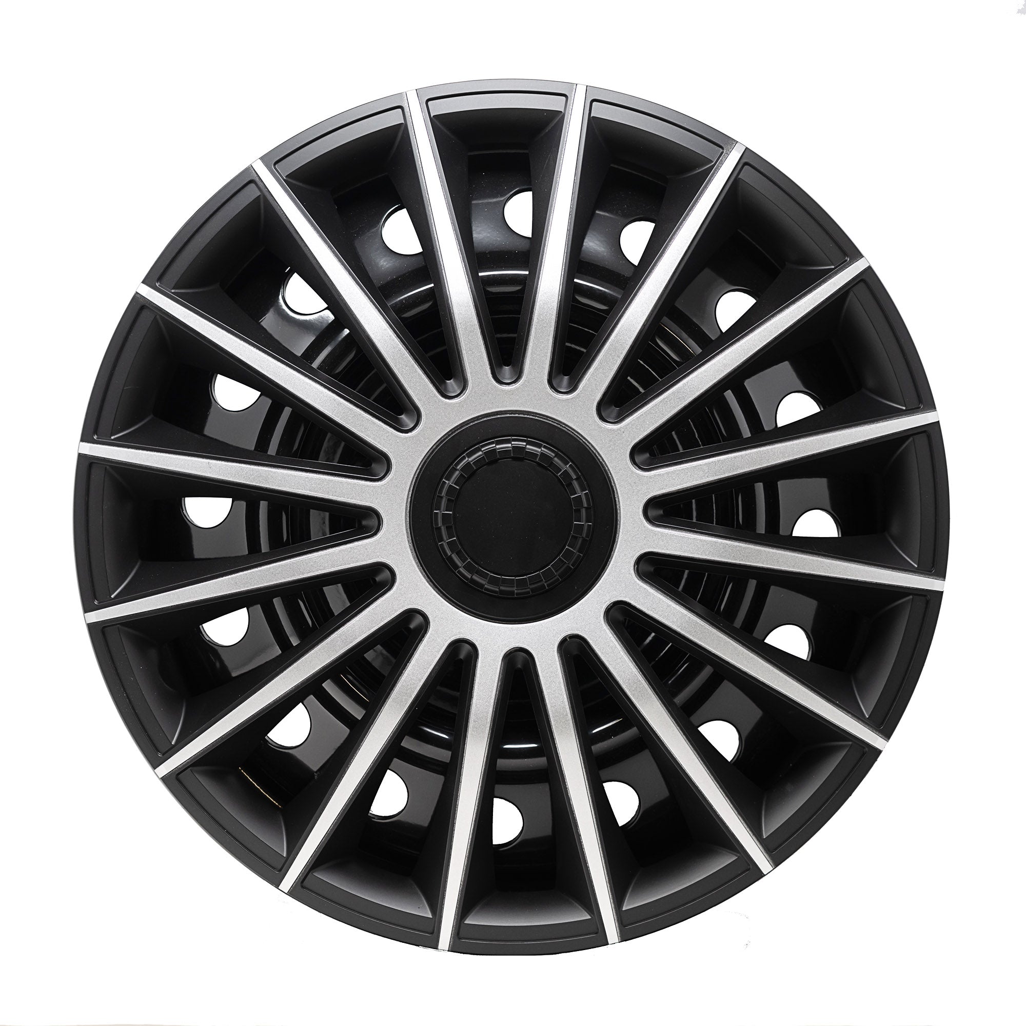 Alpena 58287 Le Mans Black-Silver Wheel Cover Kit 17-Inches Pack o - 1