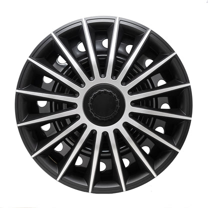 Austin Wheel Cover Kit - Silver & Black (4 Pack)