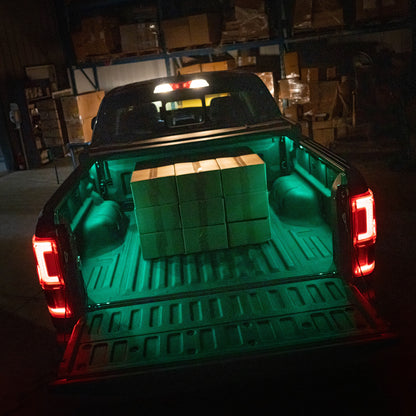 Truck Bed LED Pods RGB+White with Pin Switch, 12V