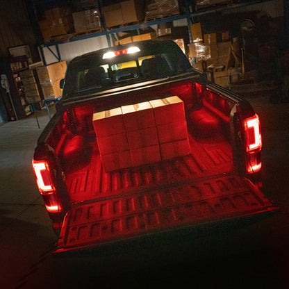 Truck Bed LED Pods RGB+White with Pin Switch, 12V