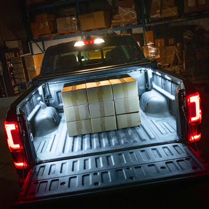 Truck Bed LED Pods RGB+White with Pin Switch, 12V