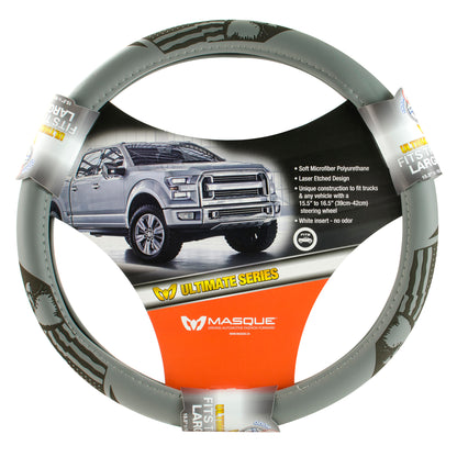 Grey Freedom Truck and SUV Steering Wheel Cover