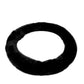 Black Plush Furry Steering Wheel Cover for 14" to 15" Wheels