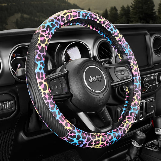  FUIALDOLG Car Steering Wheel Covers for Mens Womens