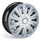 Carbon Caliber Wheel Cover Kit - Silver (4 Pack)