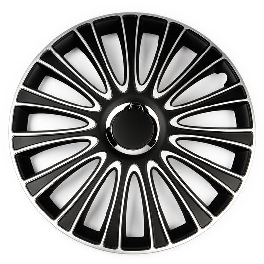 Drive/Style Nero Wheel Cover, Silver/Black, 17-in, 4-pk