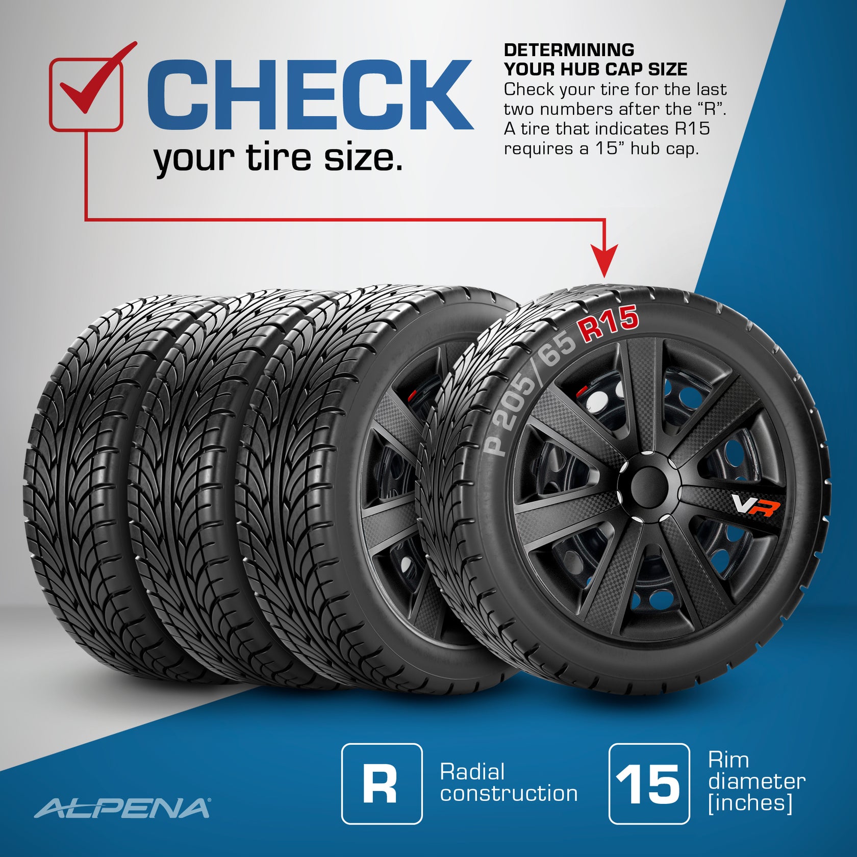 VR Carbon Wheel Cover Kit (4 Pack) Alpena