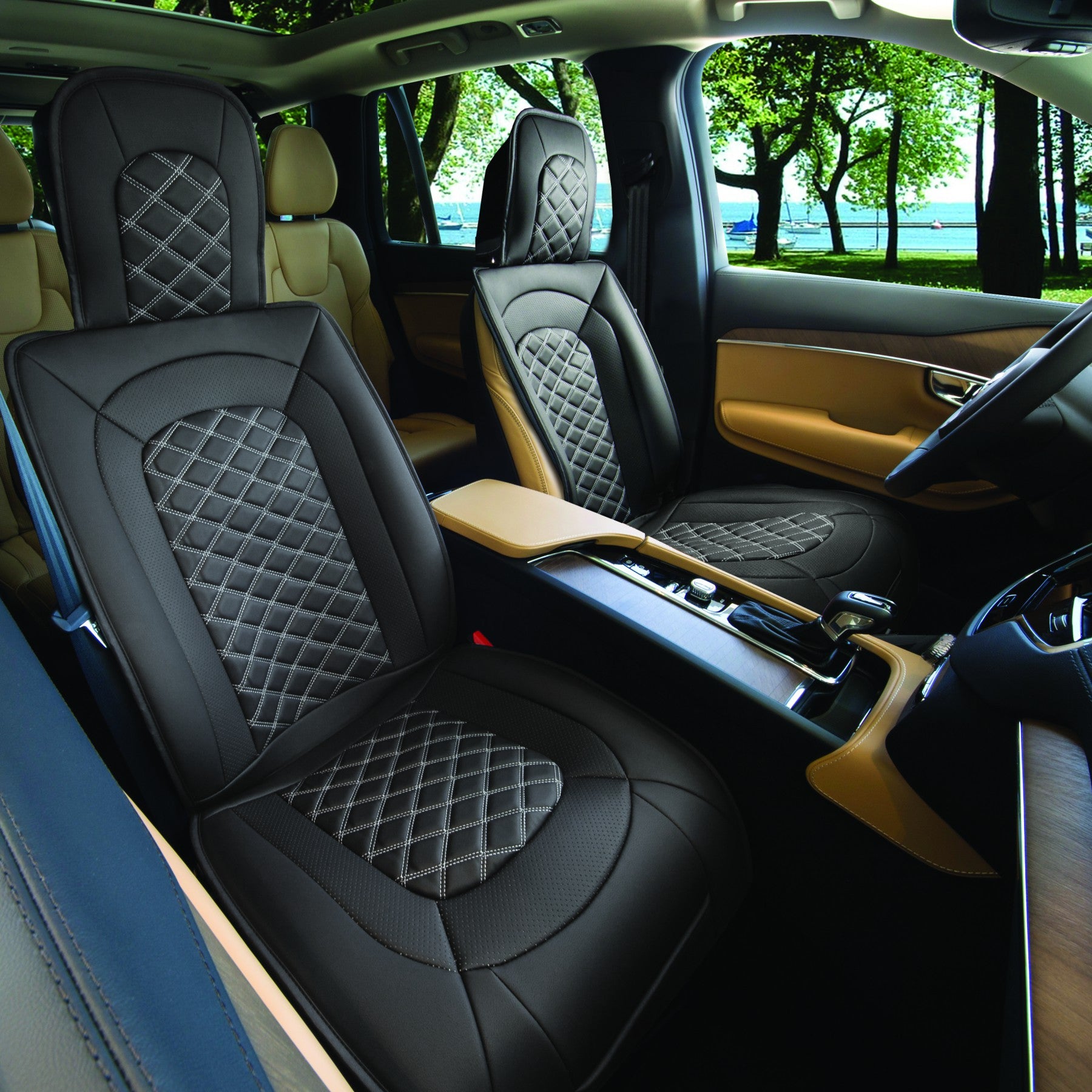 Black Diamond Luxury Series Seat Cover – Front Seat Kit (2 Pack) – Alpena