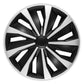 Action Wheel Cover Kit - Silver & Black (4 Pack)