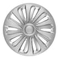 Carbon Caliber Wheel Cover Kit - Silver (4 Pack)